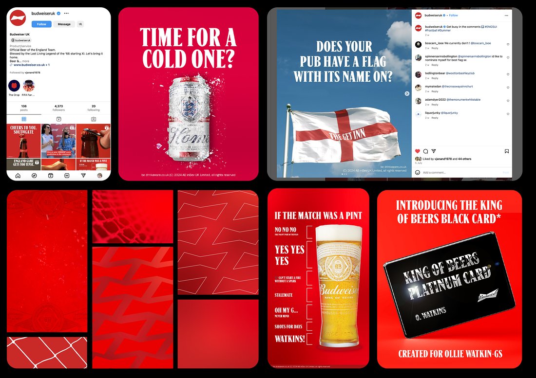 Budweiser social media campaign designed by Slick Digital